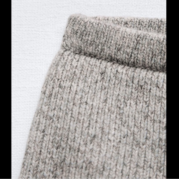 BASIC WOOL BLEND KNIT MINI SKIRT - Picture 9 of 9